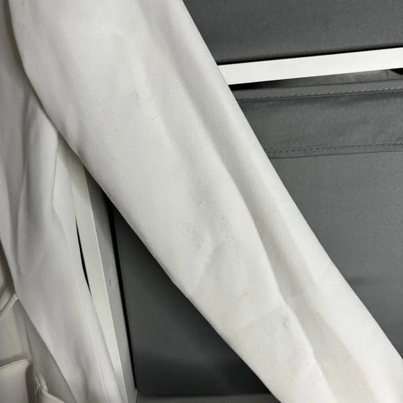 Monot Cutout Open Back Crepe Gown Off White Size 6 - Picture 11 of 11